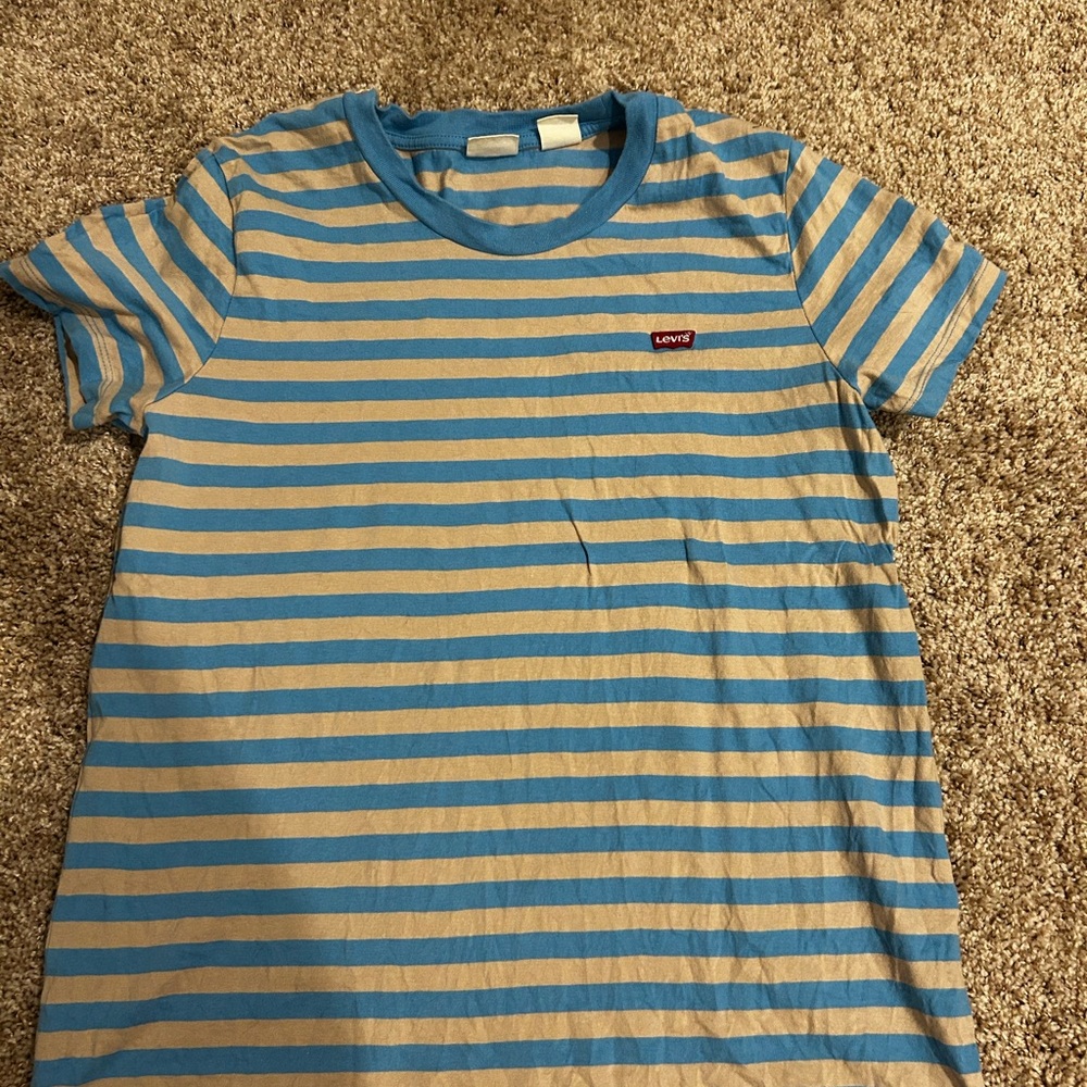 Levi's Classic Blue and Tan Short Sleeve Tees